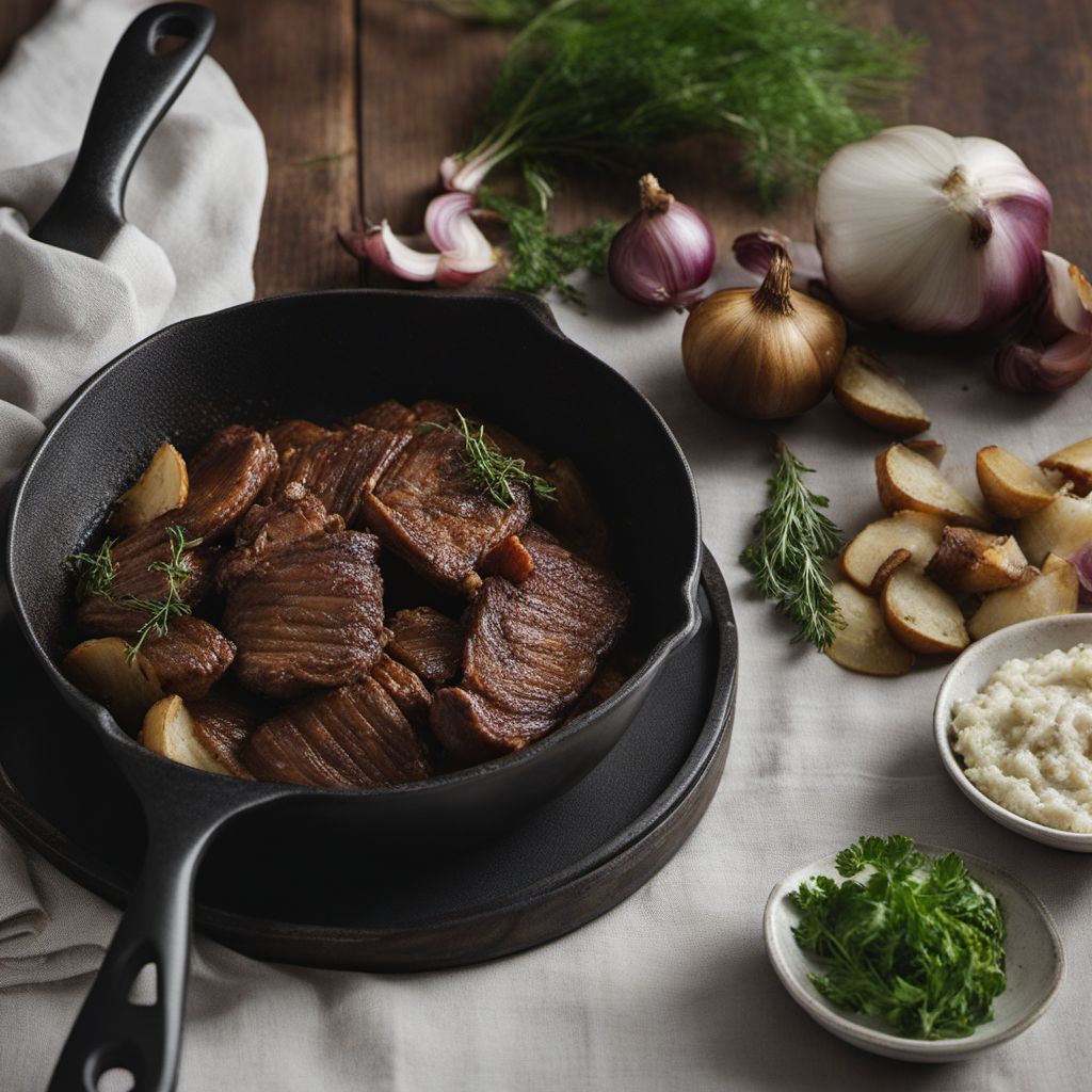 Stegt Lever med Løg (Pan-Fried Liver with Onions)