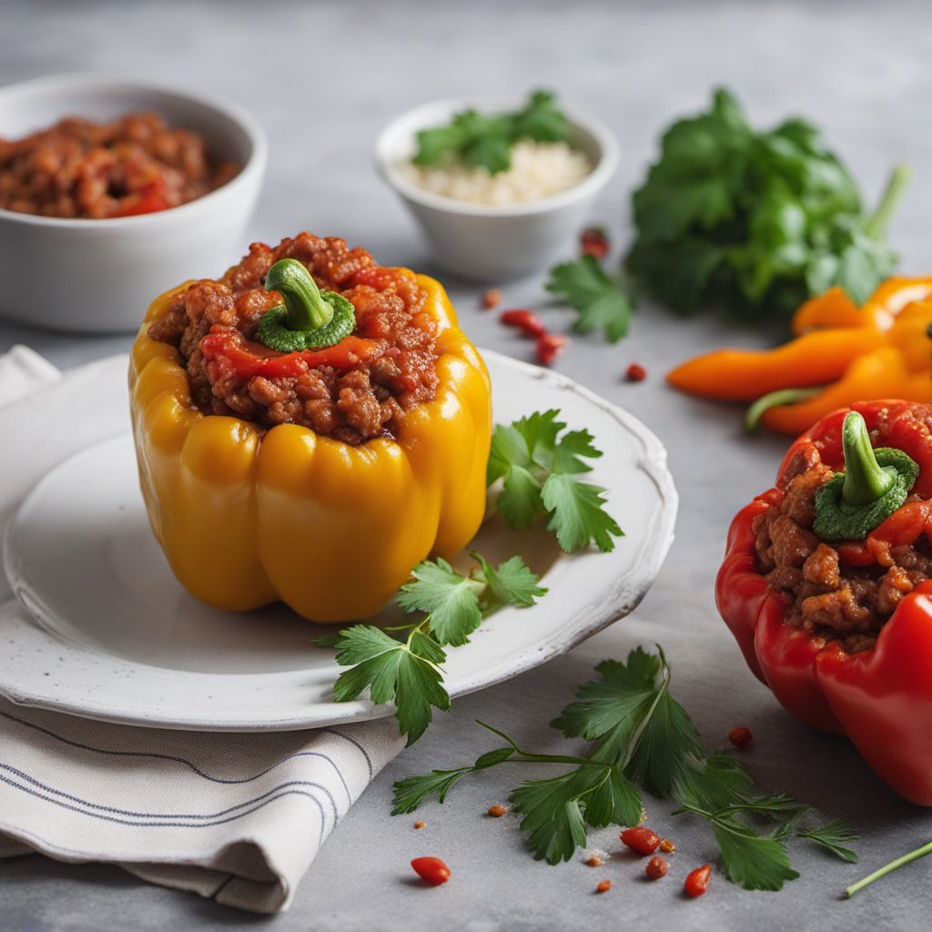 Stuffed Bell Peppers with Macedonian Flair