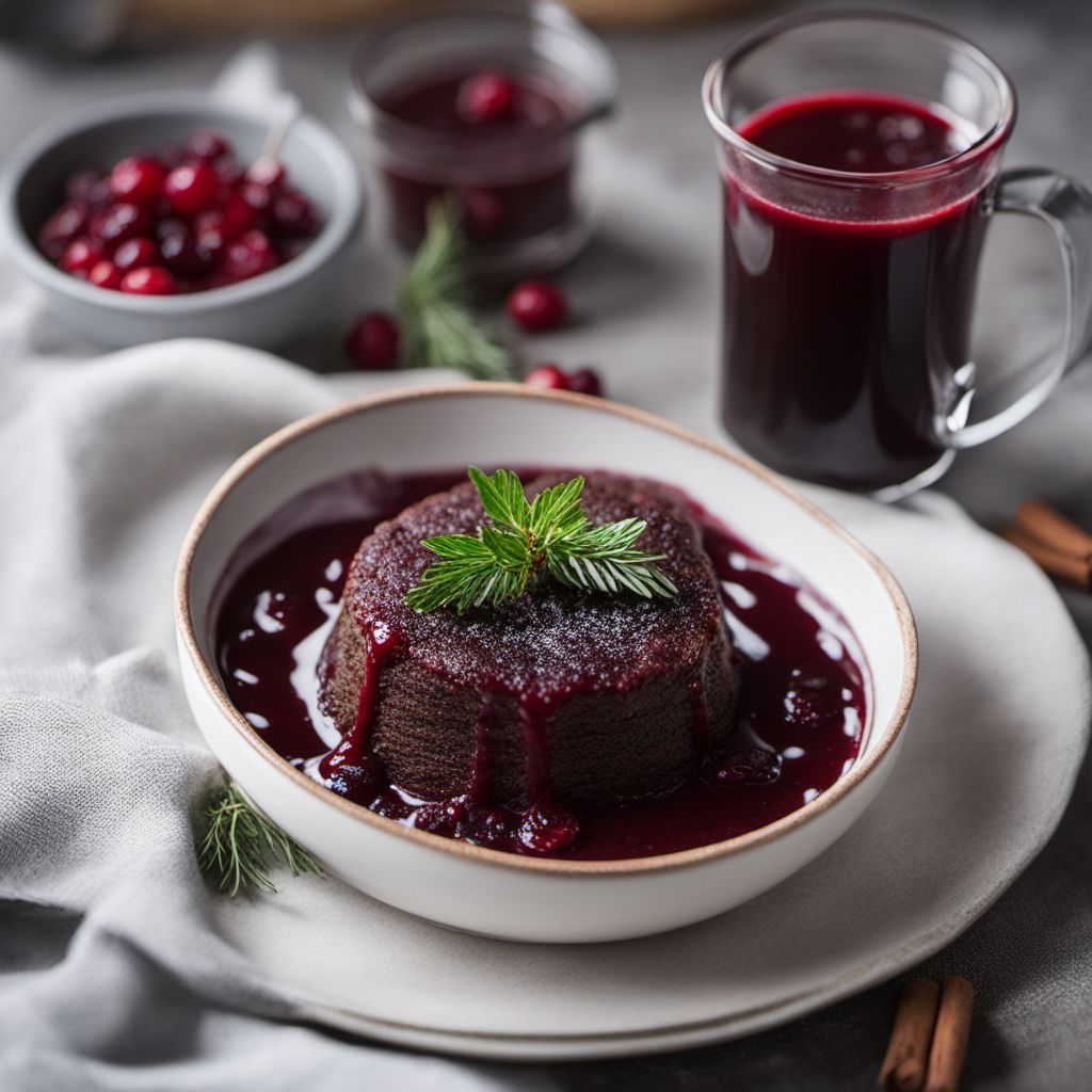 Swedish Blood Pudding with Lingonberry Sauce