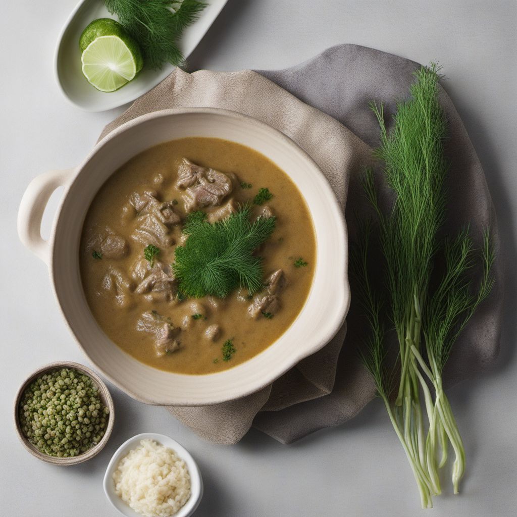 Swedish-Inspired Tongseng with Creamy Dill Sauce