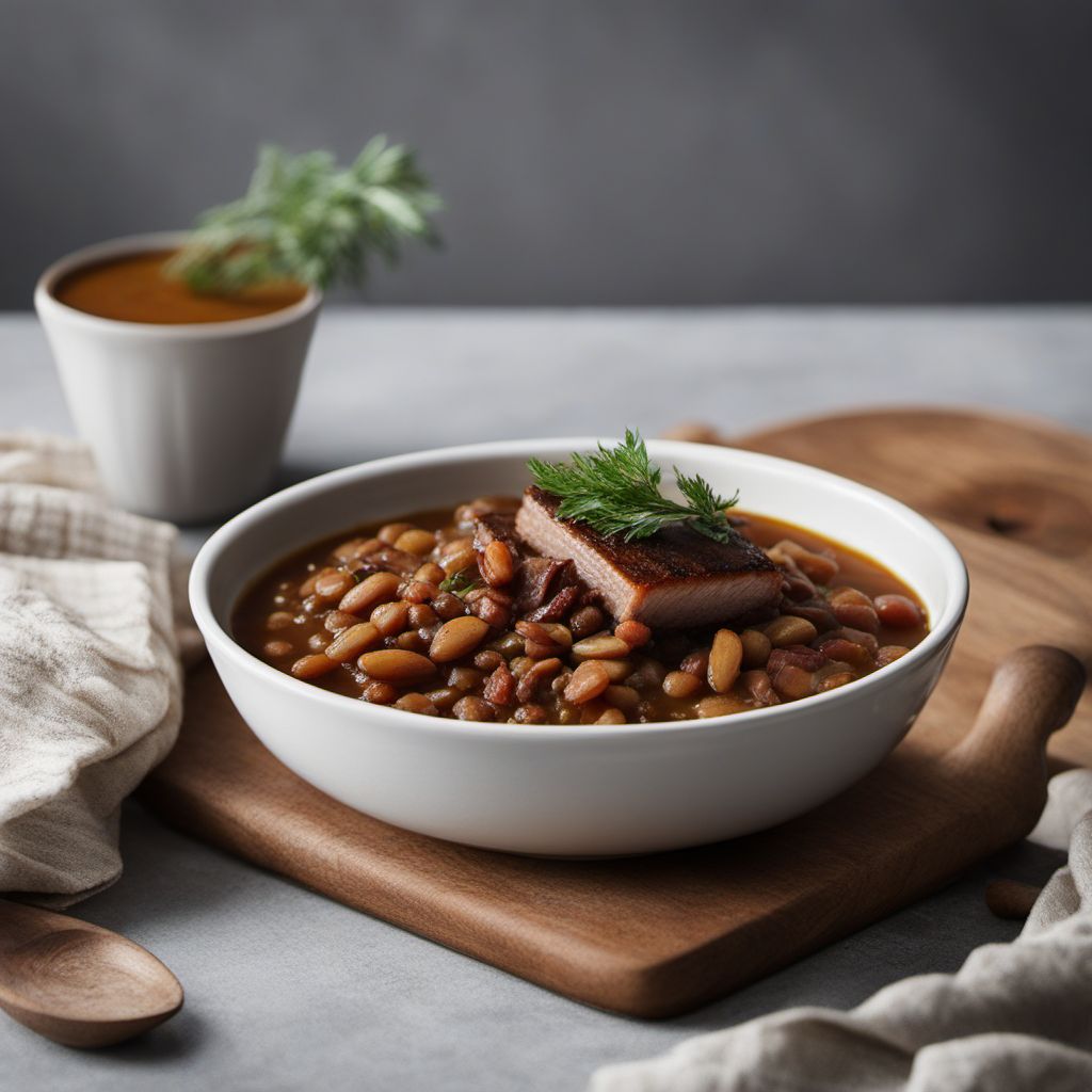 Swedish-style Braised Beans with Pork