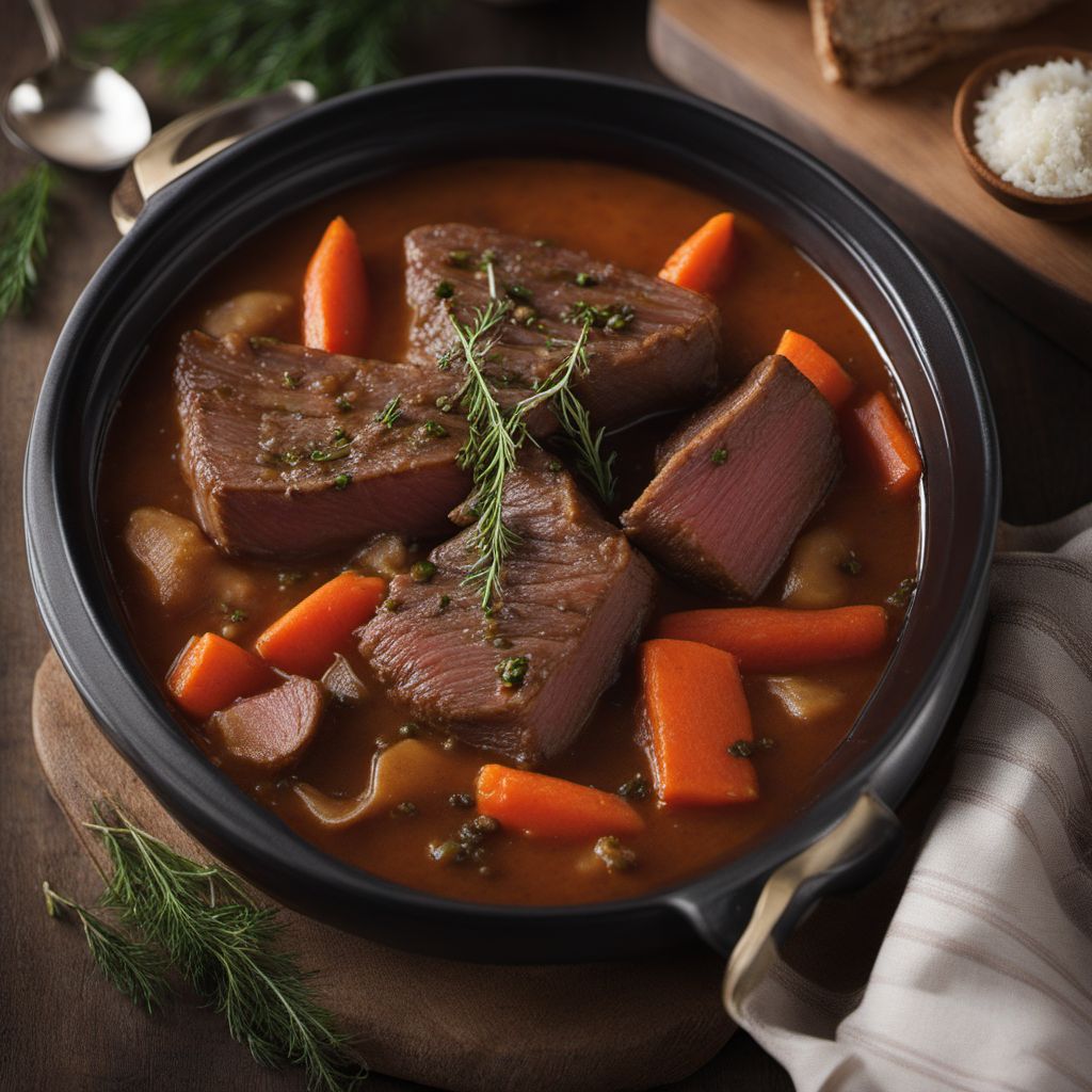 Swiss Alpine Bruckfleisch Stew