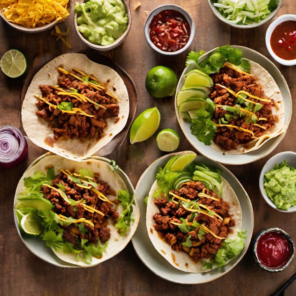 Tacos al pastor with a Japanese twist