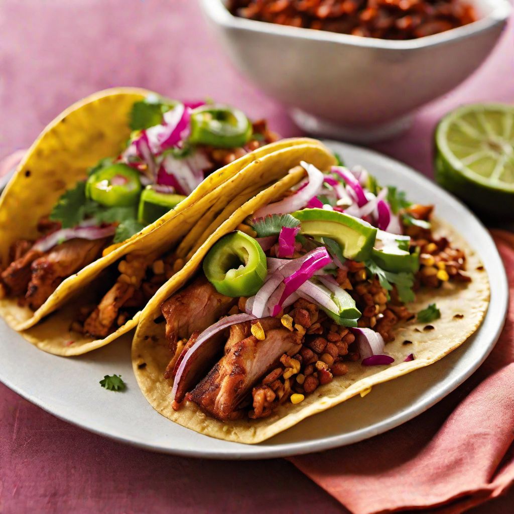 Tacos al Pastor with a Nouvelle Cuisine Twist