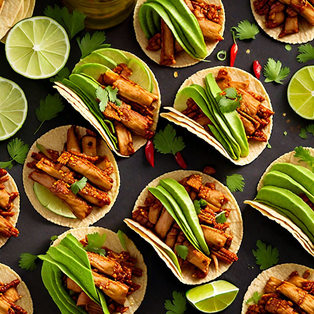 Tacos al pastor with a Vietnamese twist