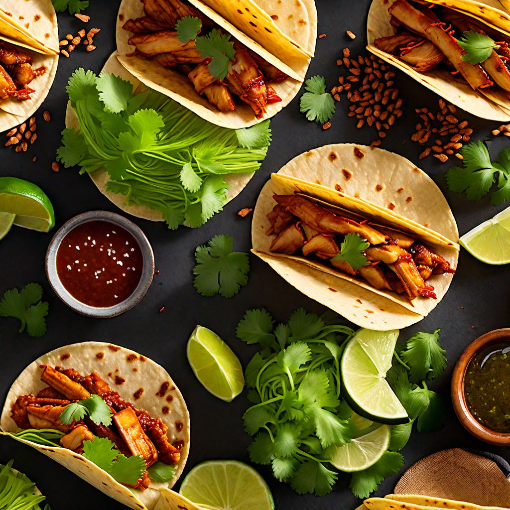 Tacos al pastor with a Vietnamese twist