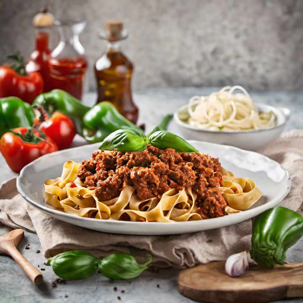 Cuban-style Tagliatelle al ragù alla Bolognese