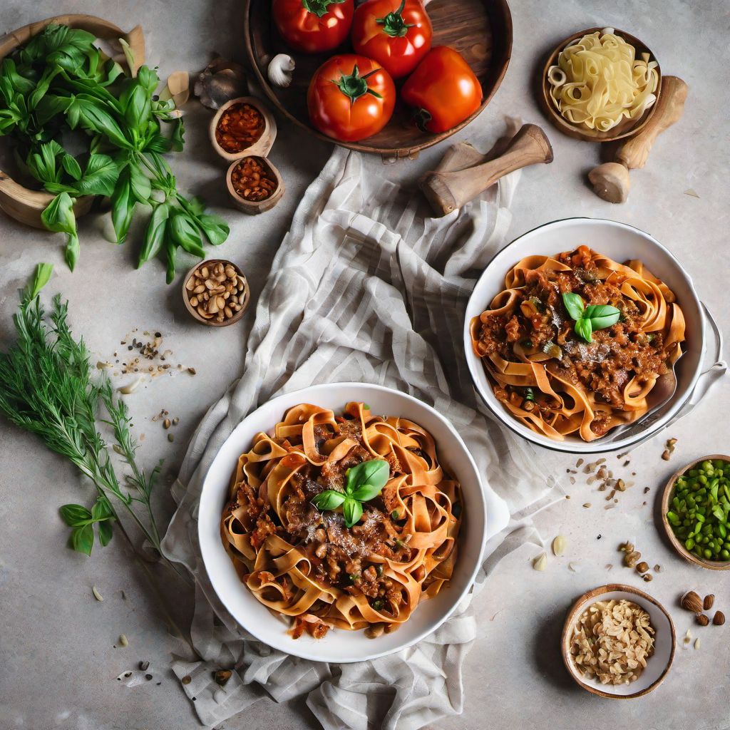 Vegan Tagliatelle al Ragù alla Bolognese