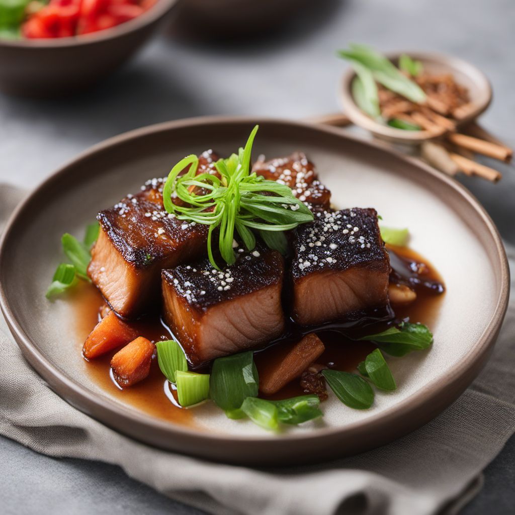 Taiwanese Braised Pork Belly (Koe-á bah)