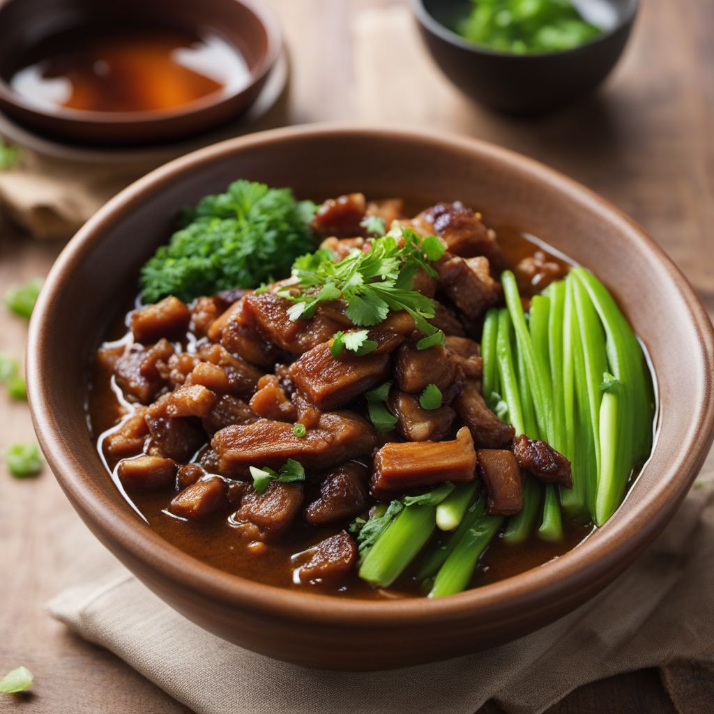 Taiwanese-style Braised Beans with Pork Belly