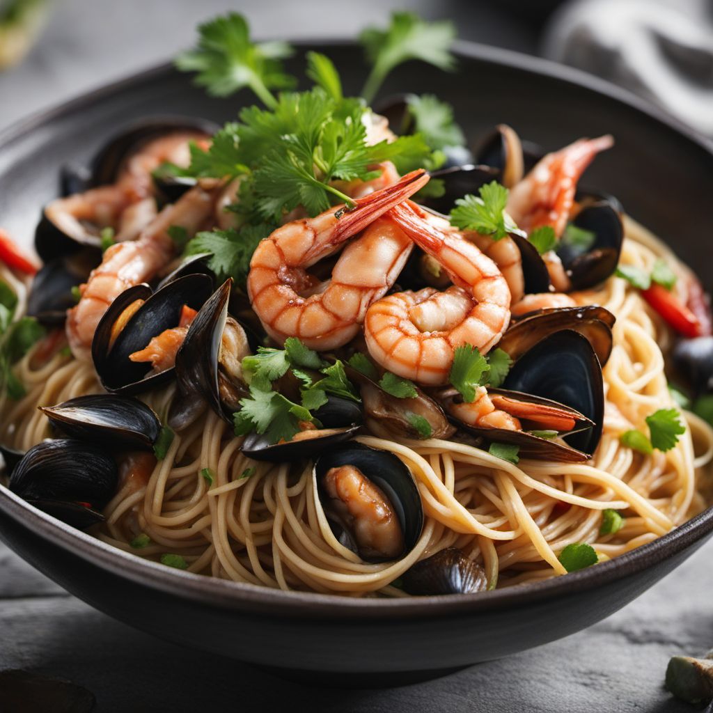 Taiwanese-style Seafood Pasta