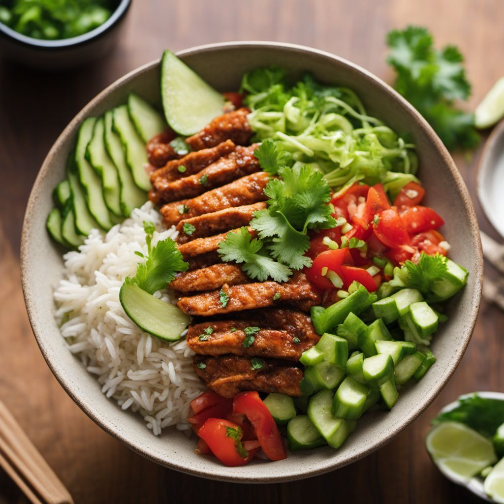 Takoraisu - Japanese-Inspired Rice and Taco Bowl