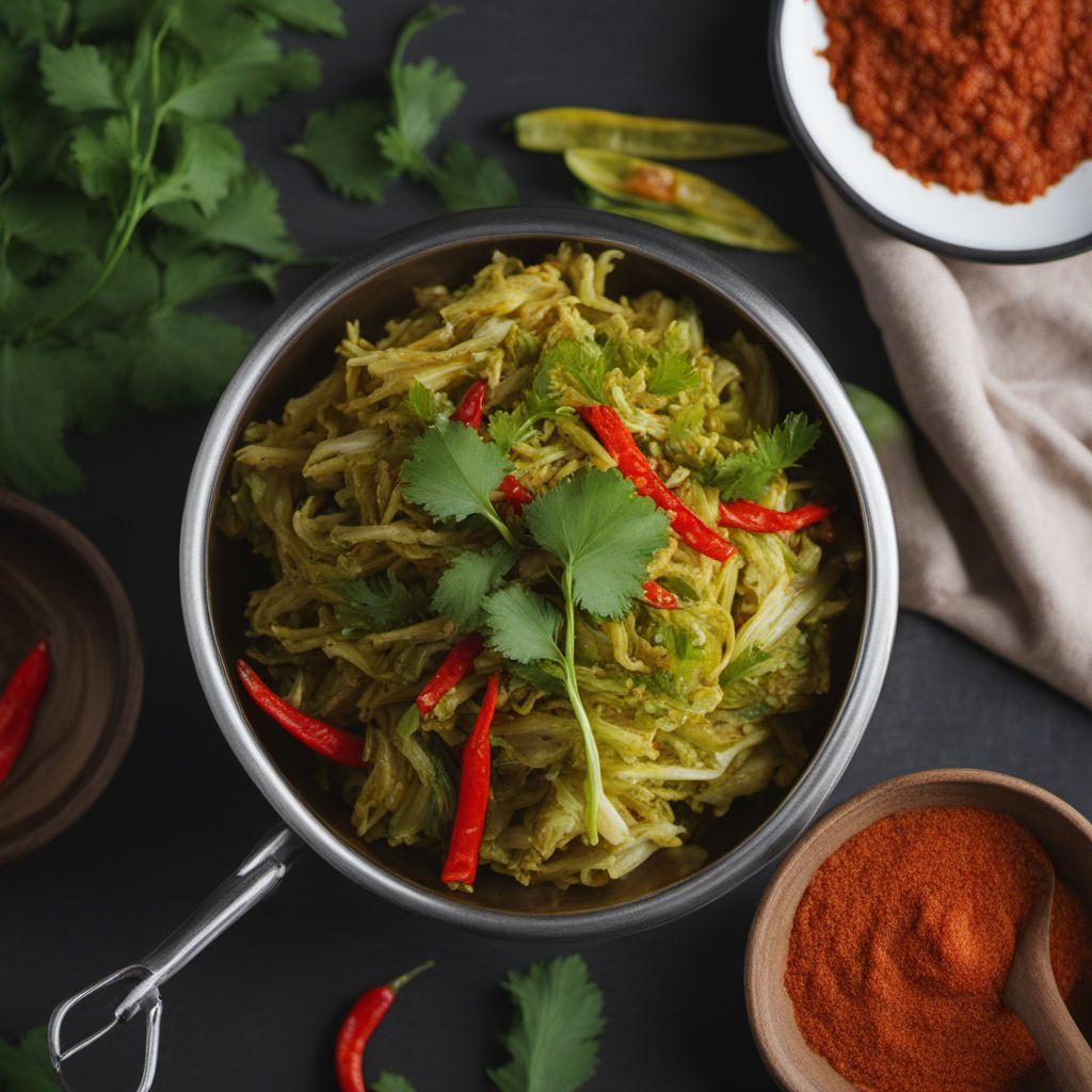 Tamil-style Spicy Cabbage Stir-Fry