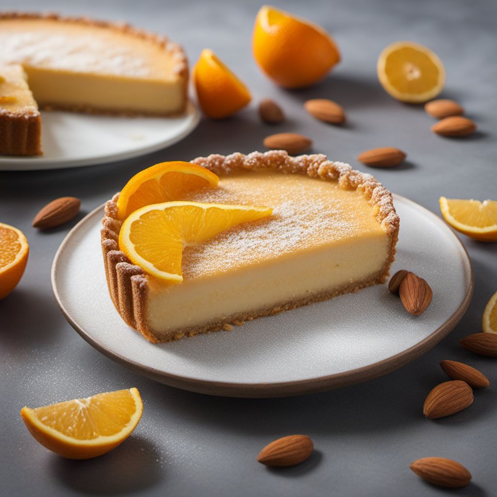 Tarta Malagueña with Almonds and Citrus