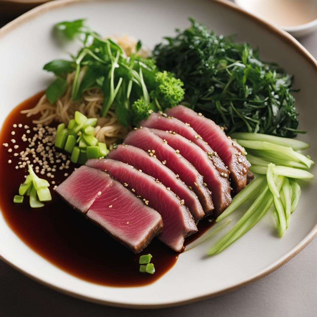 Tataki with Sesame Soy Dressing