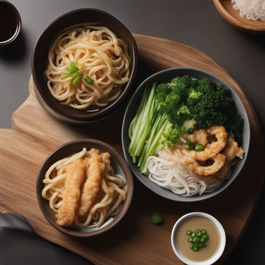 Tempura Udon with Homemade Dashi Broth