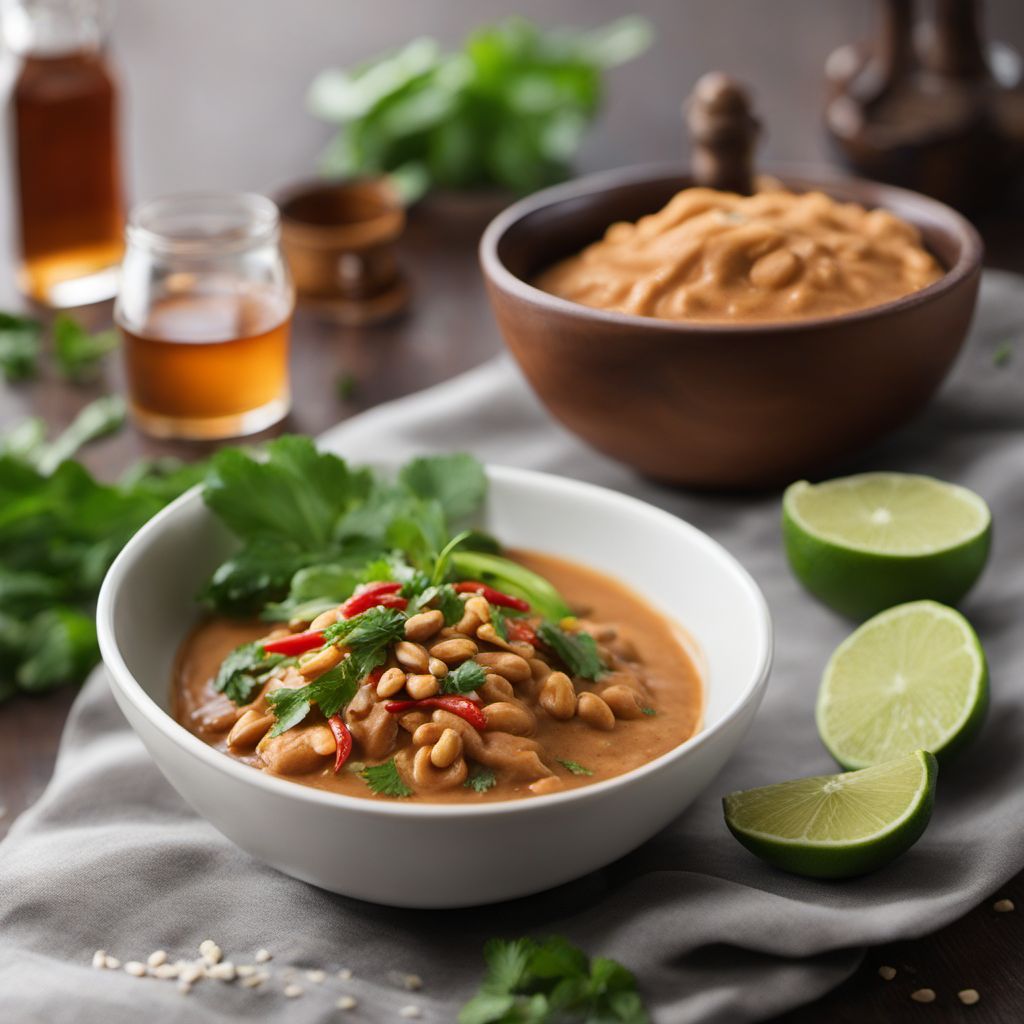 Thai-inspired Lompe with Spicy Peanut Sauce