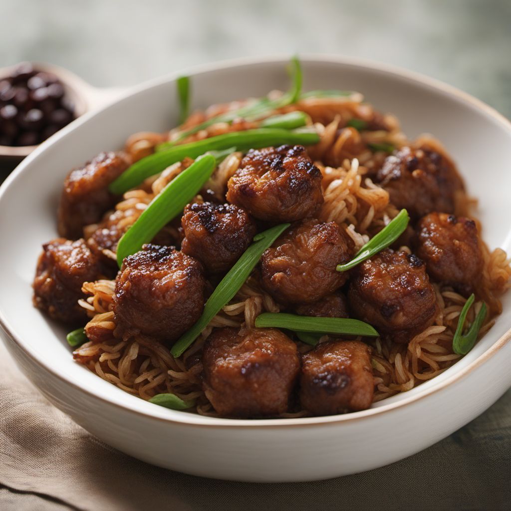 Tianjin-style Spiced Meatballs with Fragrant Rice