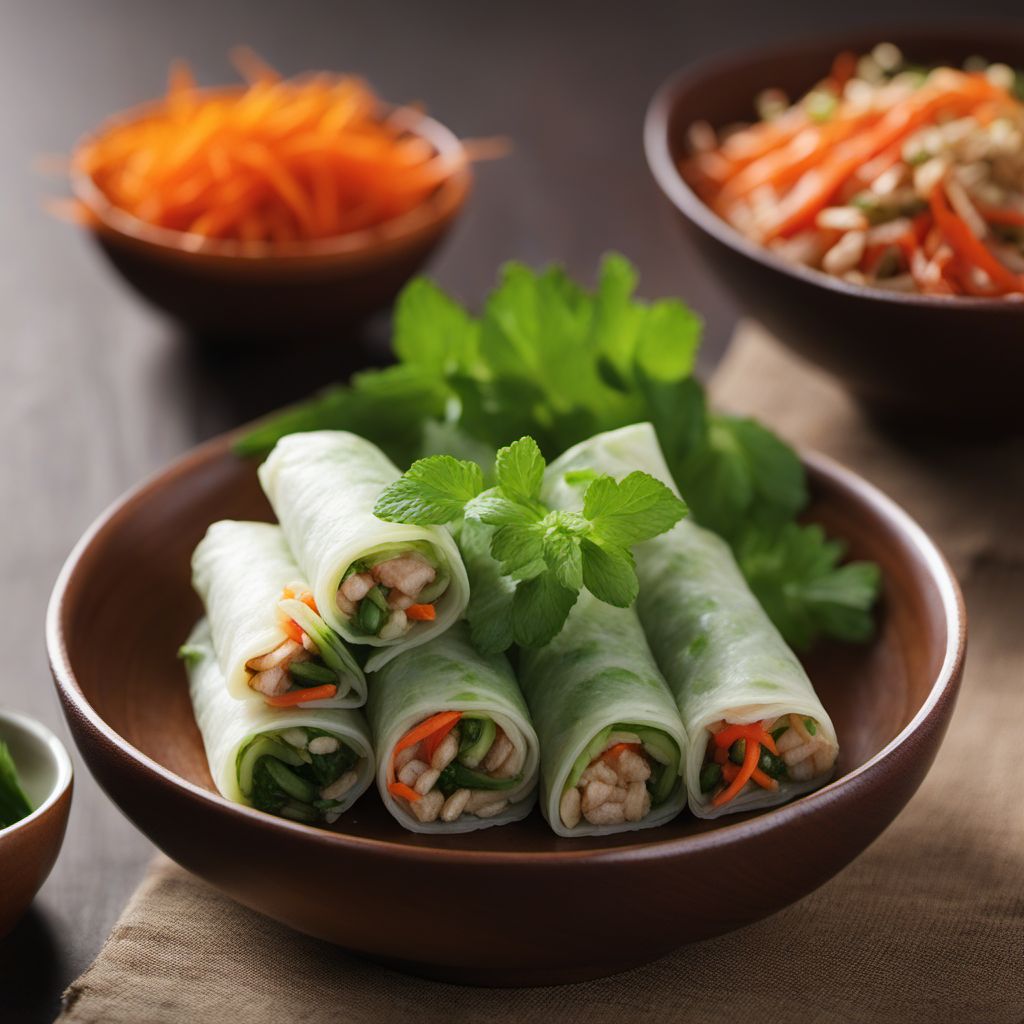 Tibetan-inspired Fresh Spring Rolls