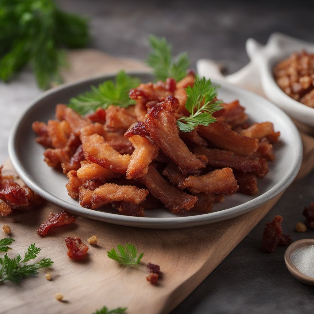 Tlingit-style Crispy Pork Cracklings with Bacon