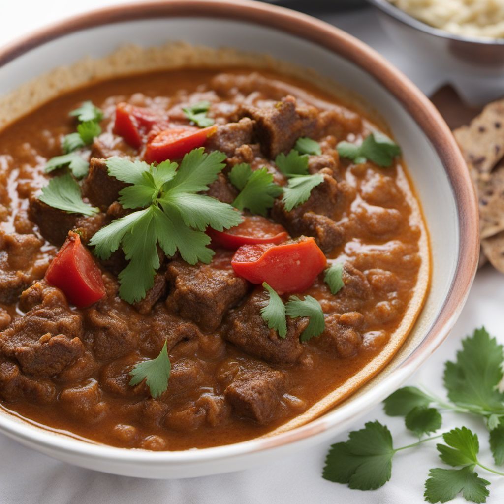 Togolese Spiced Lamb Stew with Flatbread