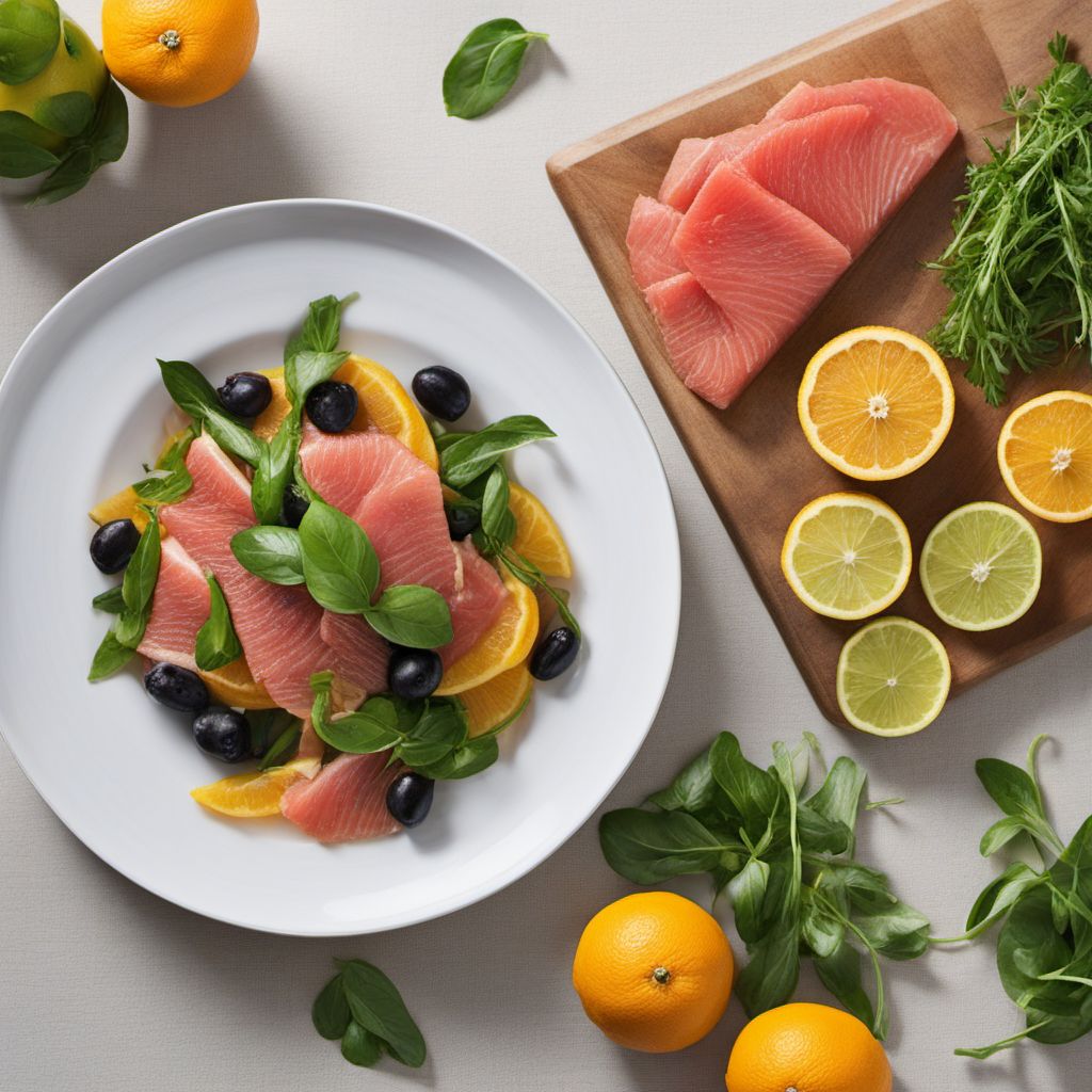 Tonno alla Stemperata with Citrus Salad