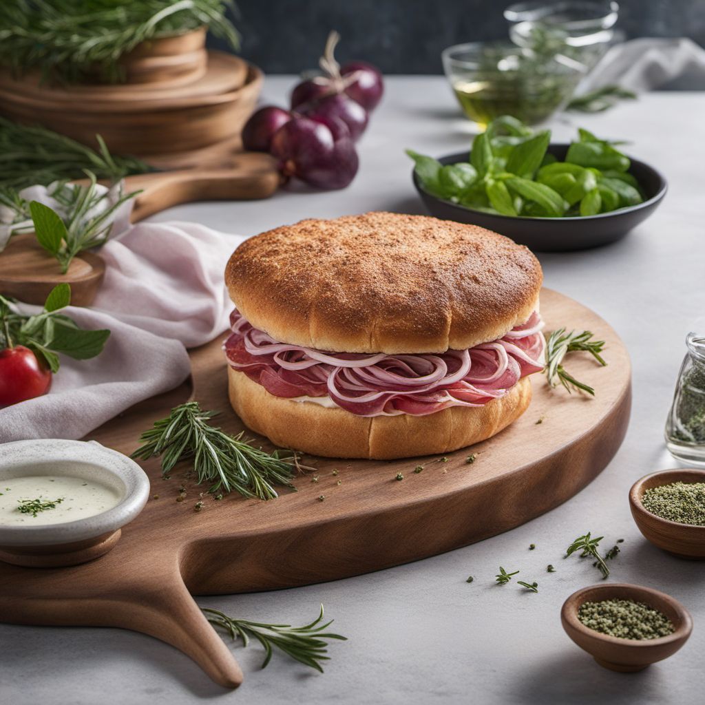 Torta al Testo with Herb-infused Filling