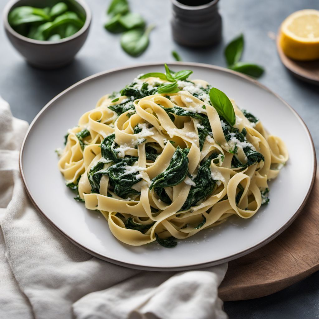 Torta di Tagliatelle with Spinach and Ricotta