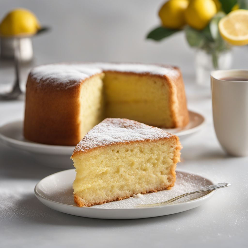 Torta Paradiso with Lemon Glaze