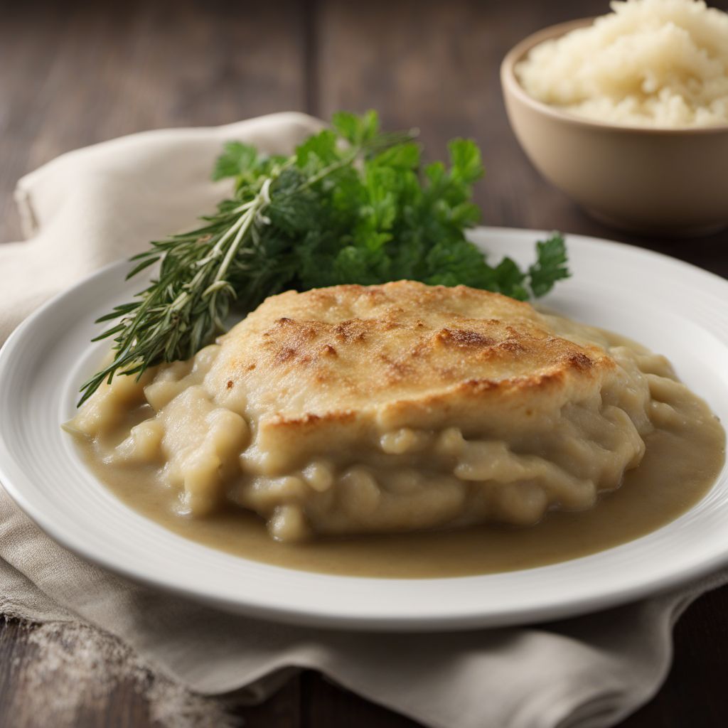 Traditional British Pie and Mash