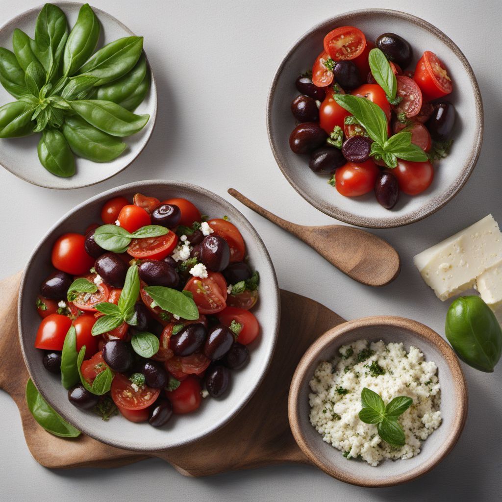 Traditional Greek Dakos Salad