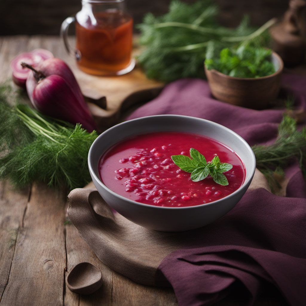 Traditional Polish Beet Soup