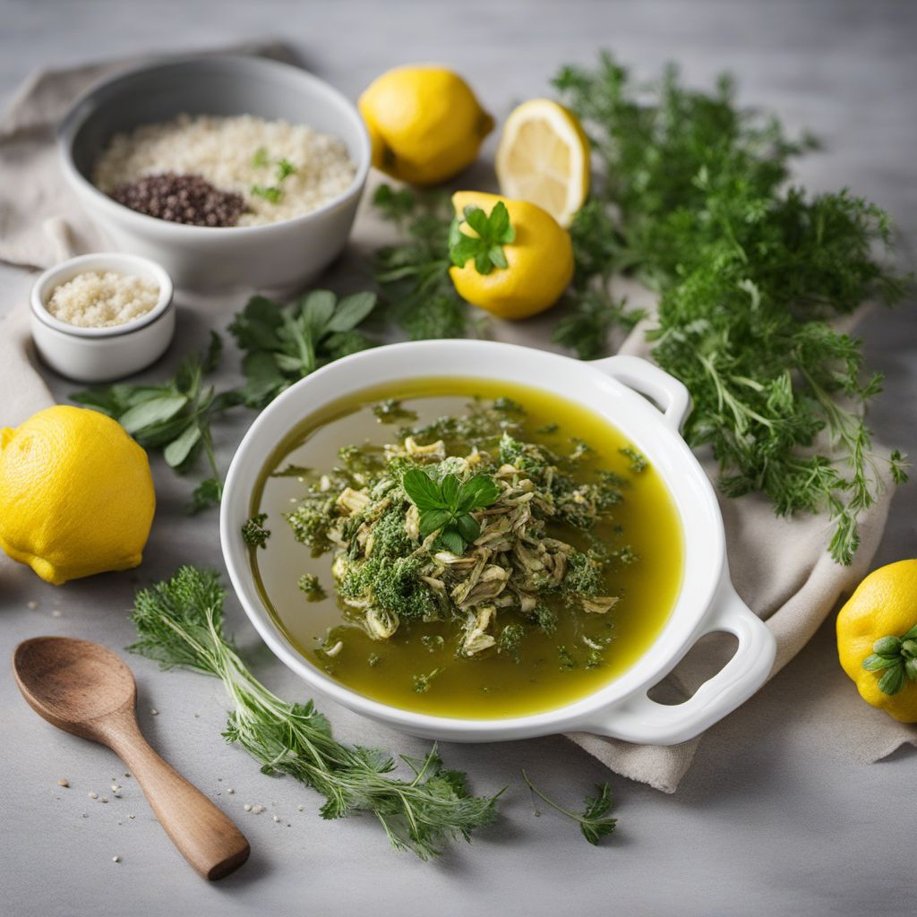 Tsamarella with Lemon and Herbs