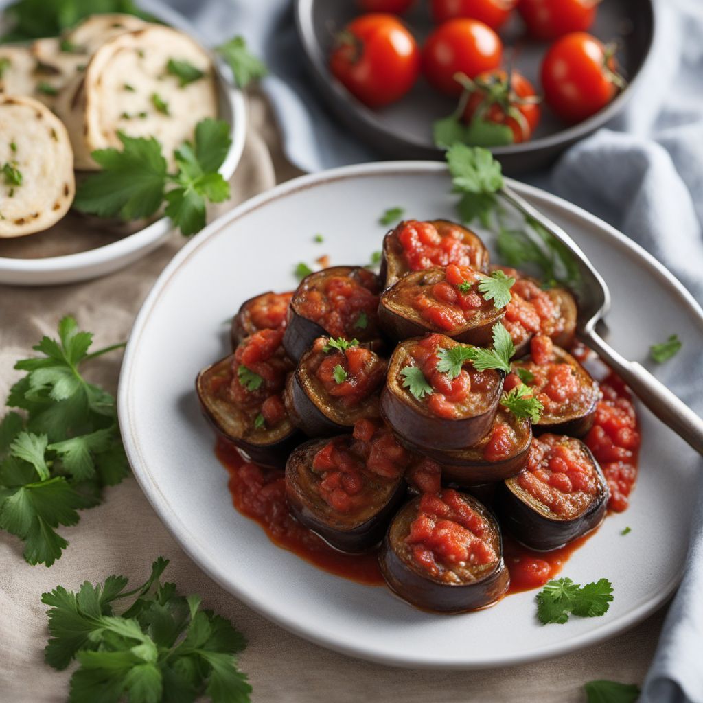 Tsotskhali - Georgian Stuffed Eggplant Rolls