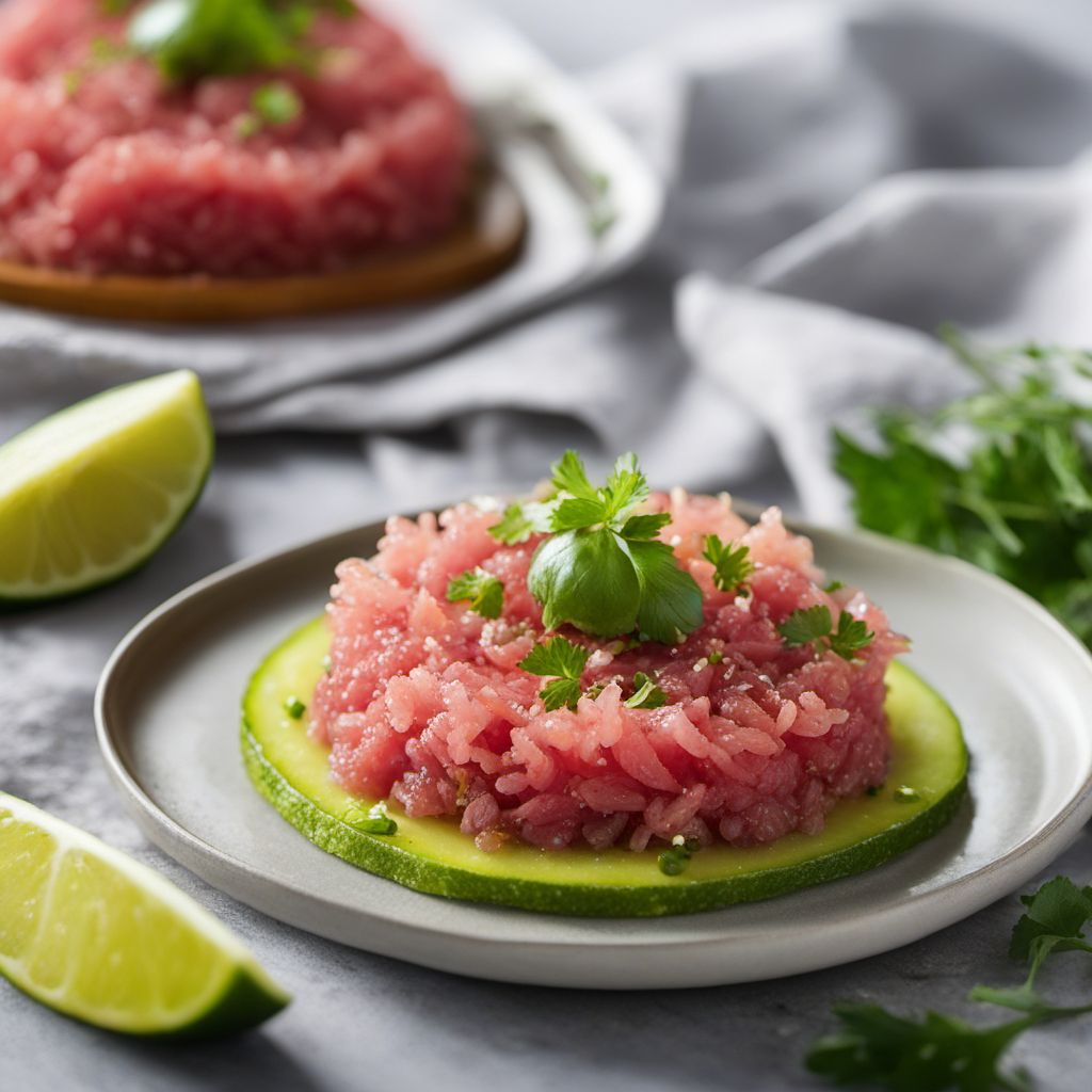 Tuna Tartare with Citrus Zest and Avocado