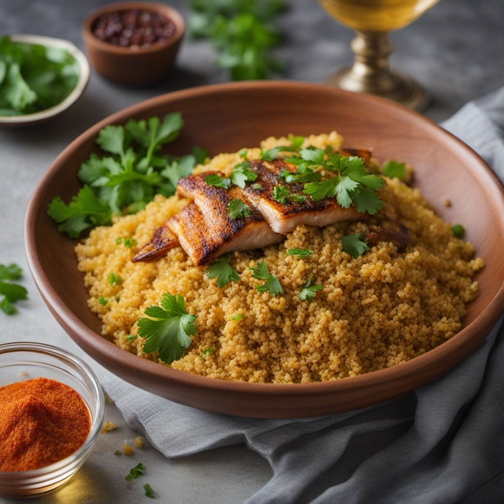 Tunisian Spiced Couscous with Fish