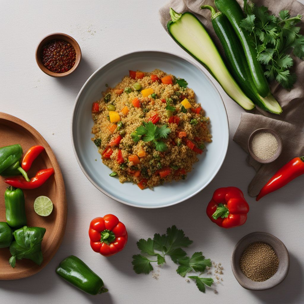 Tunisian Spiced Couscous with Roasted Vegetables