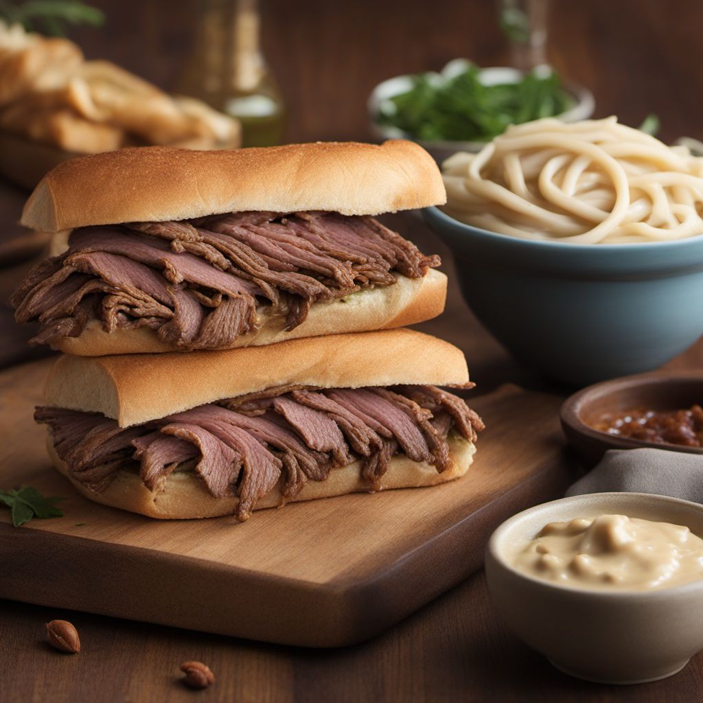 Turks and Caicos Island Style Beef Dip Sandwich