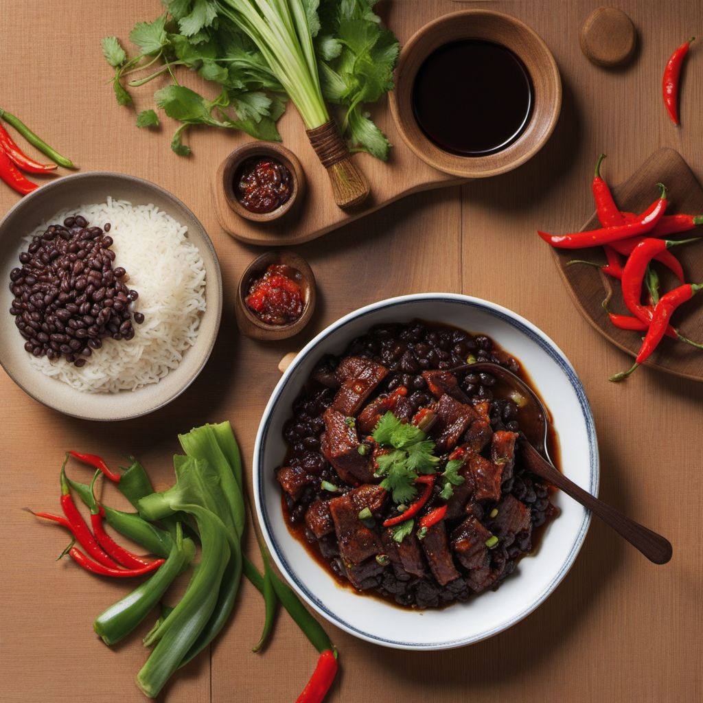 Twice Cooked Pork with Spicy Black Bean Sauce