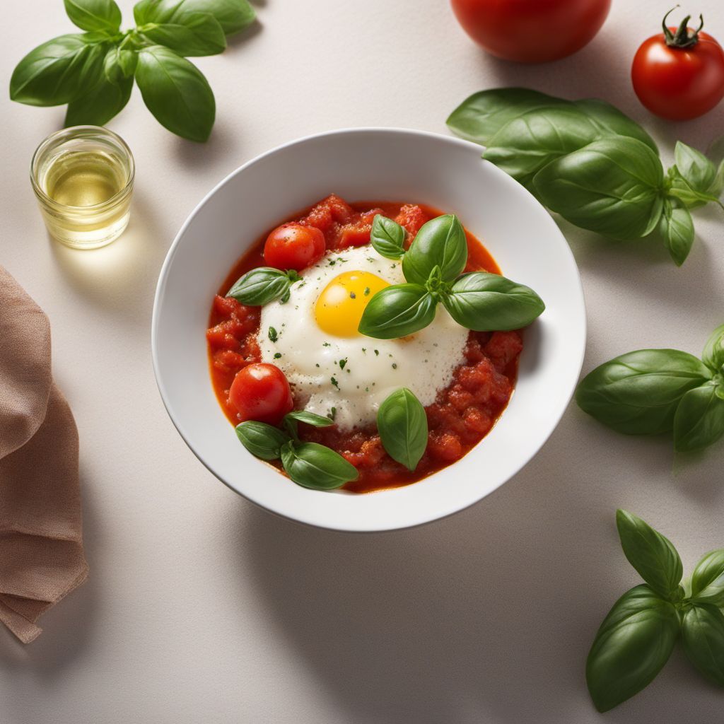 Uova alla Monachina with Tomato and Basil