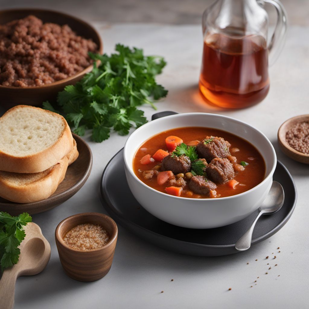 Uruguayan-style Meatball Soup