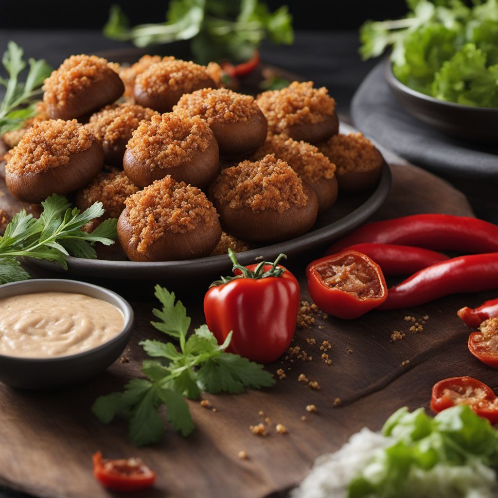 Valencian-style Stuffed Mushrooms