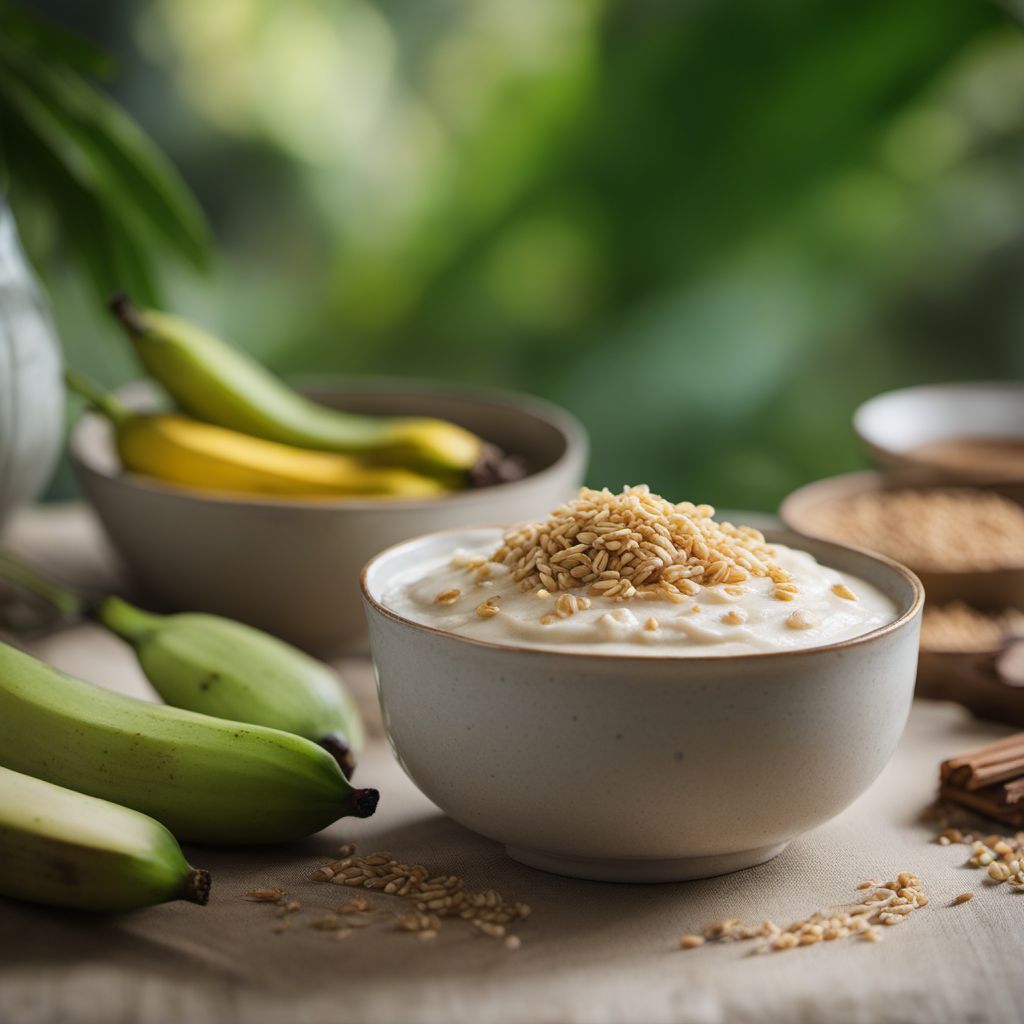 Vietnamese Banana Coconut Pudding