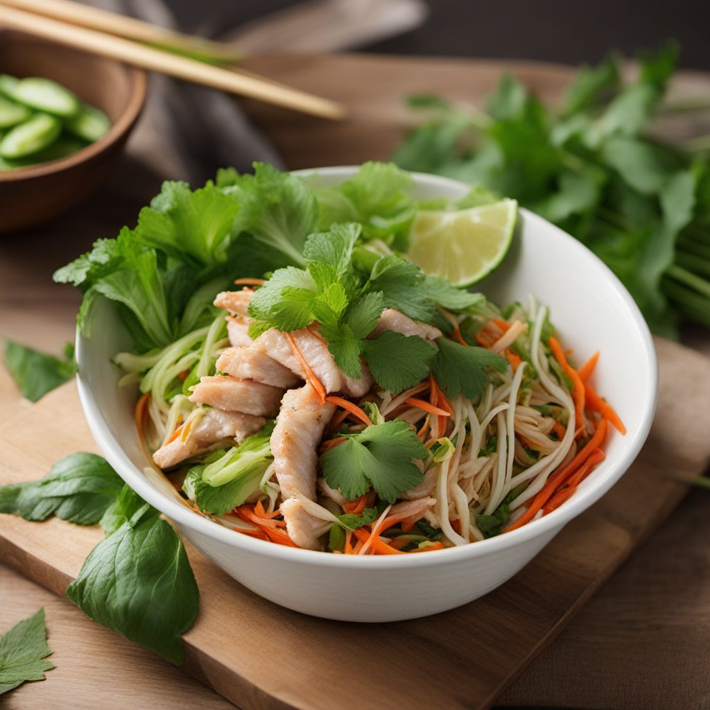 Vietnamese Lemongrass Chicken Salad