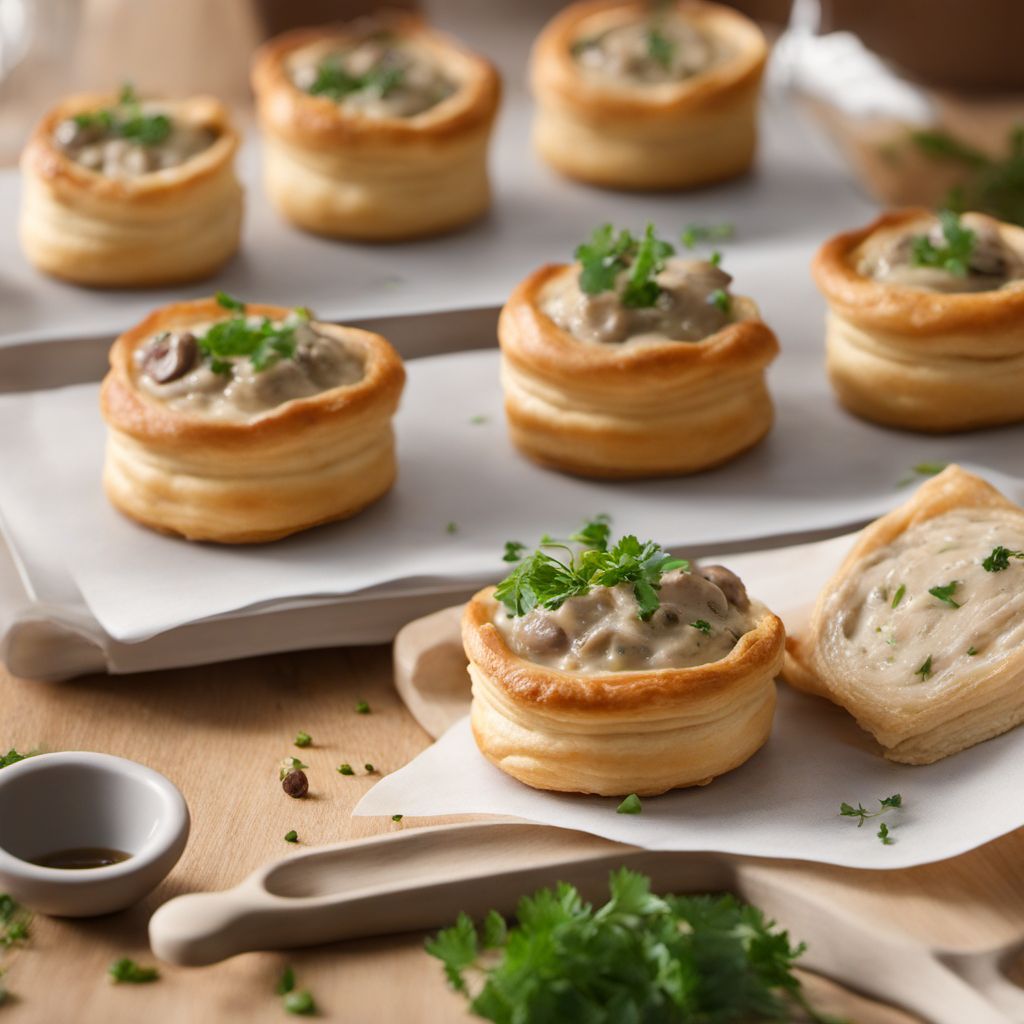 Vol-au-vent with Mushroom and Chicken Filling