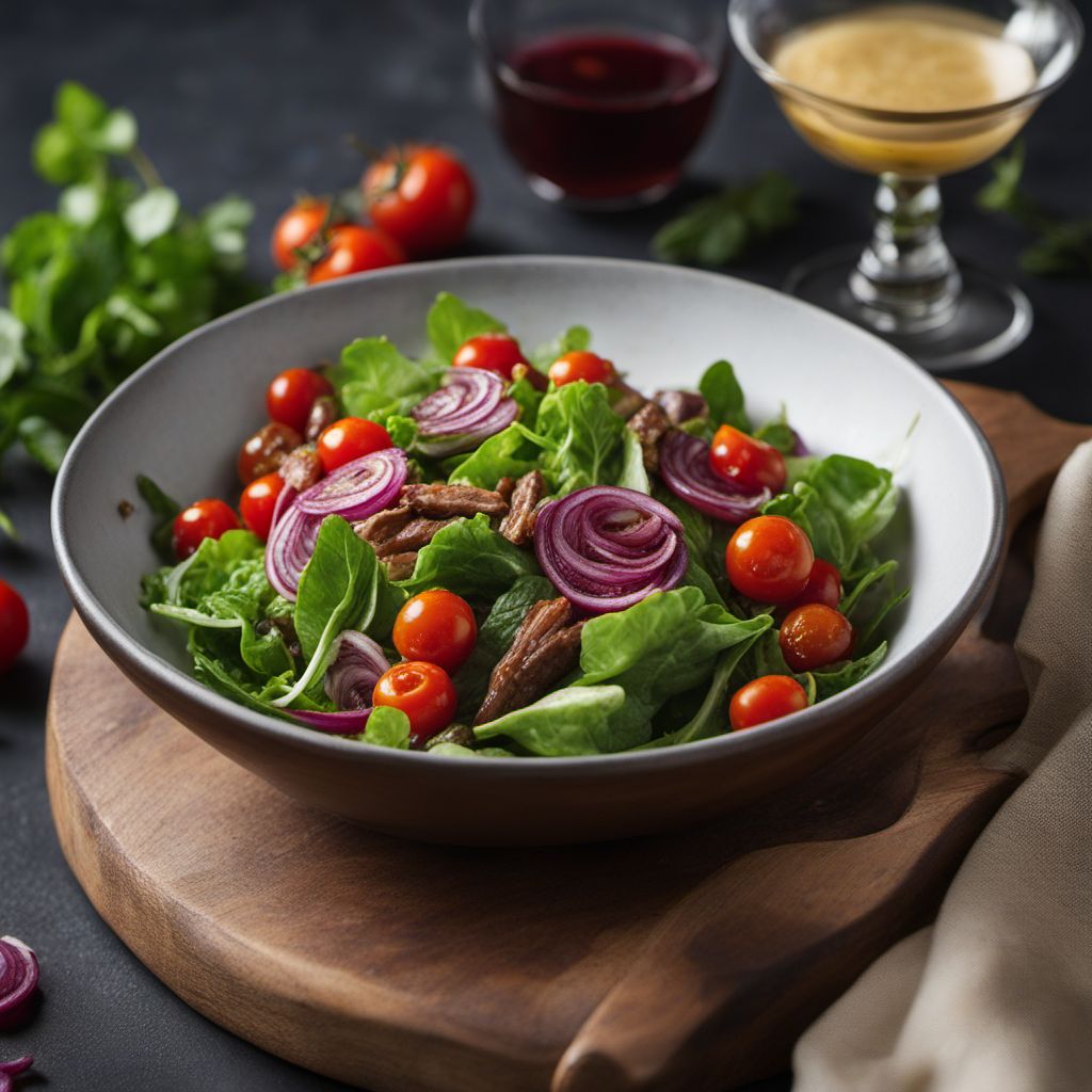 Warm Salad with Gizzards