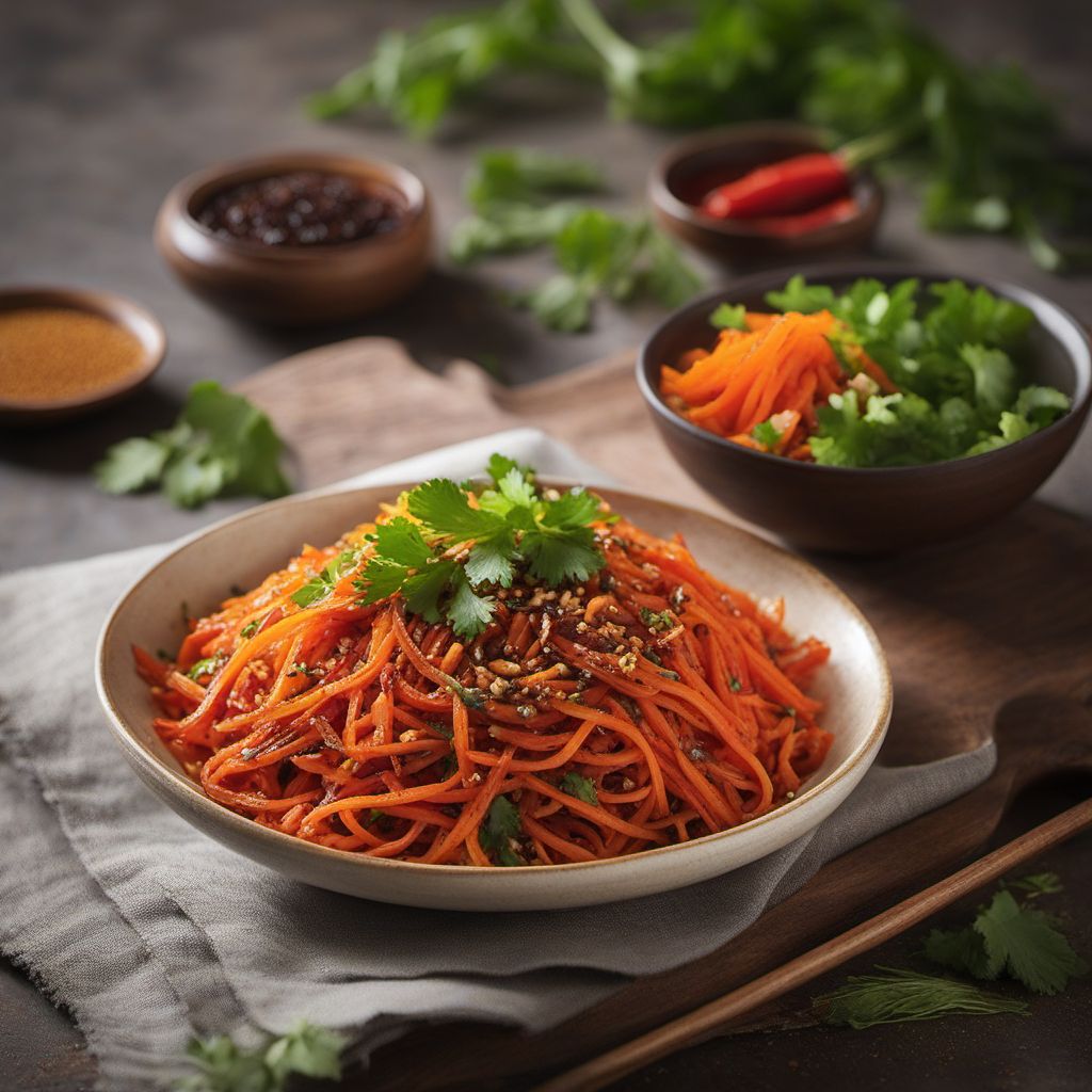 Xinjiang-style Spicy Carrot Salad