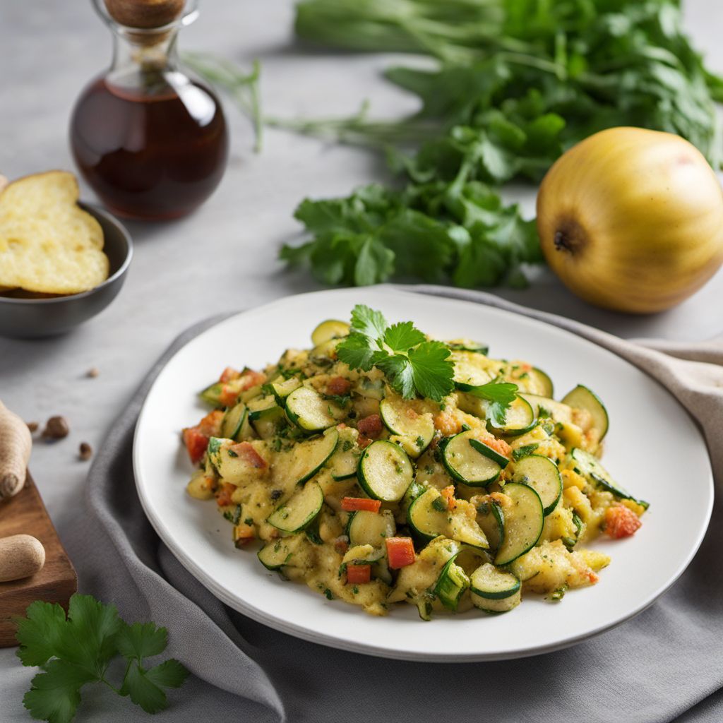 Zarangollo con Patatas (Spanish Zucchini and Potato Scramble)