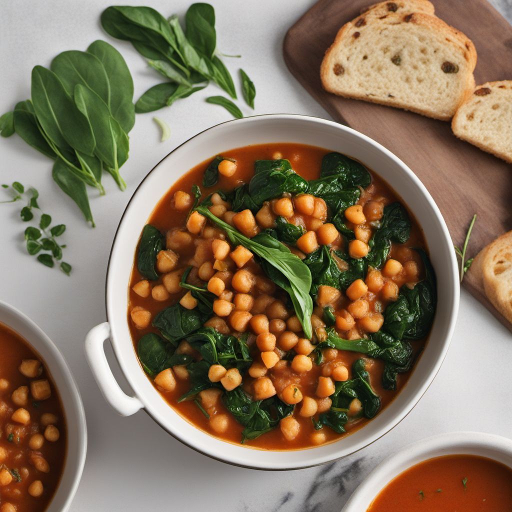 Zesty Chickpea Stew with Spinach