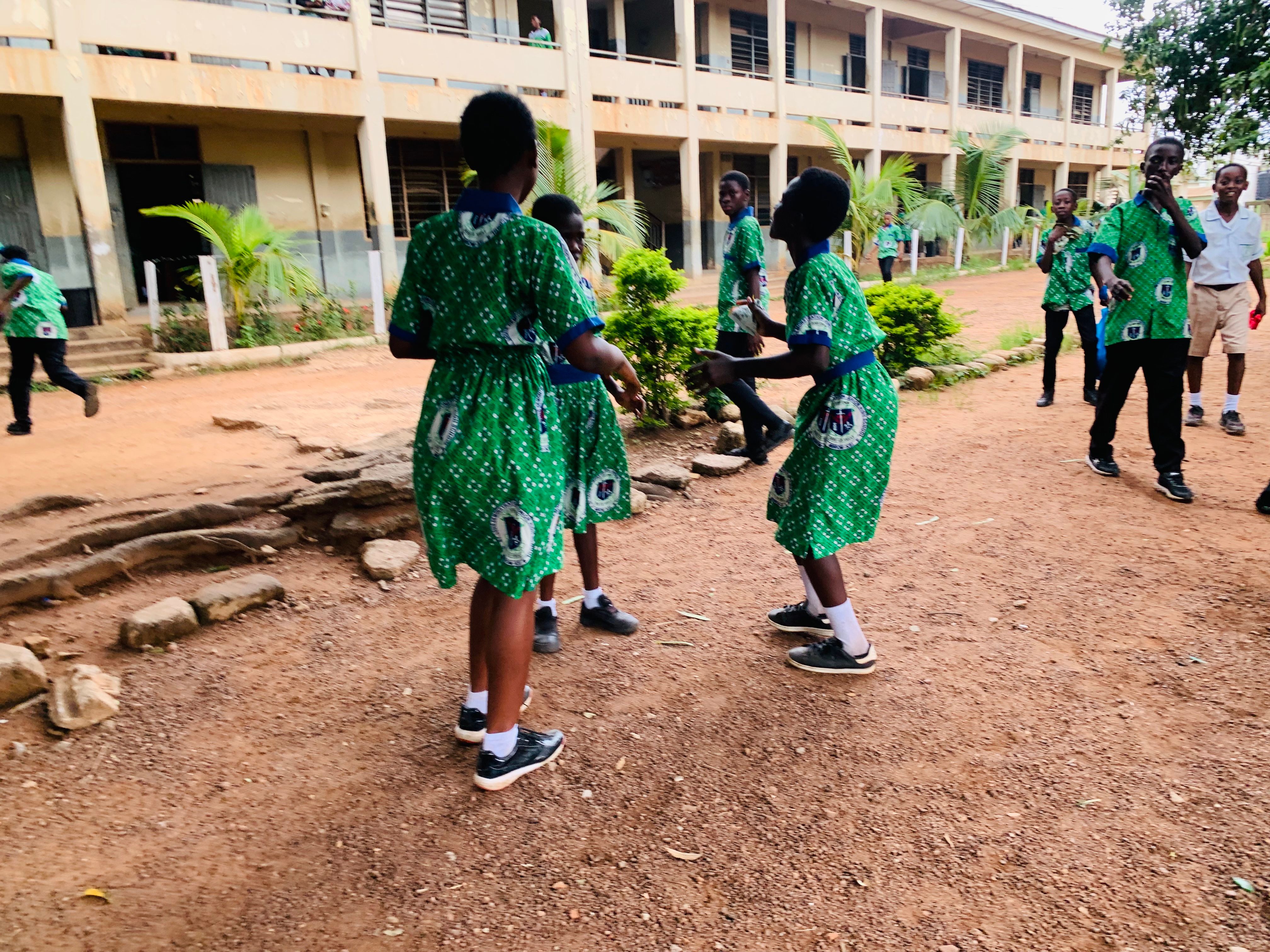 Students working together
